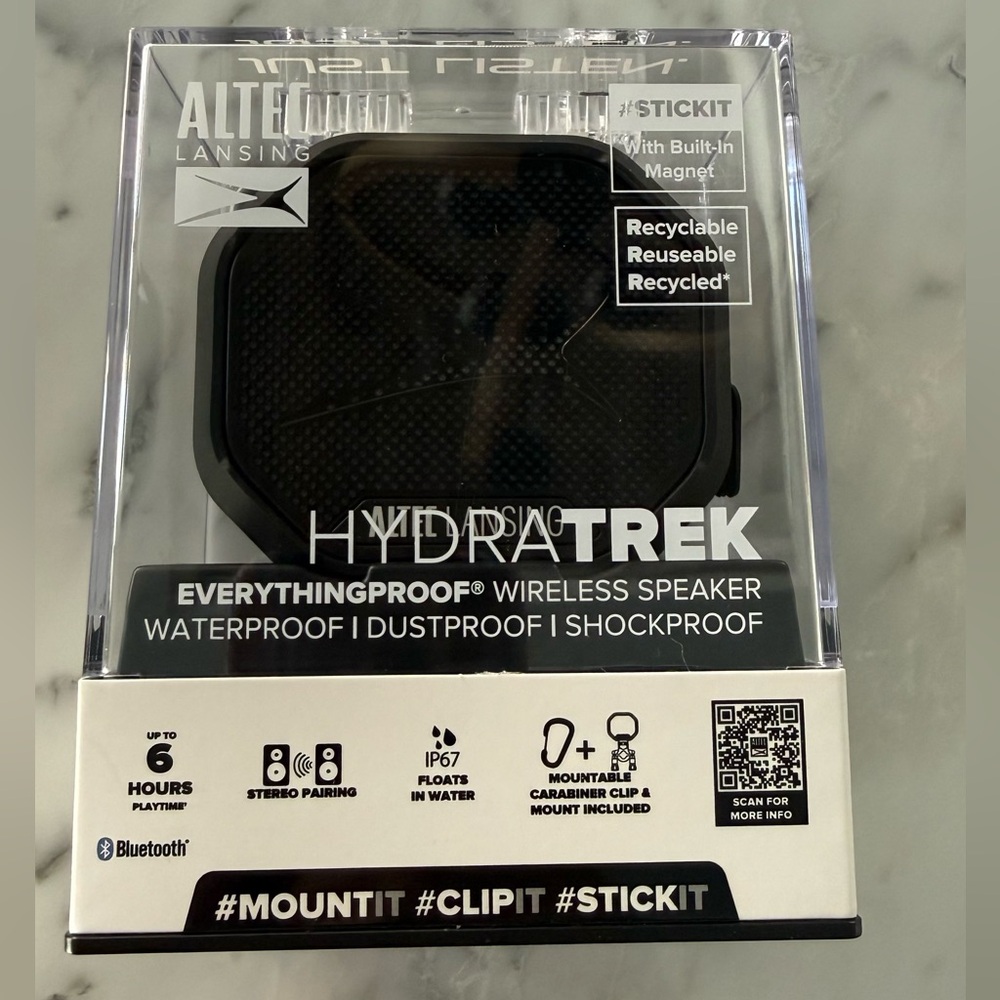 Altec Lansing HydraTREK Wireless Speaker Waterproof New